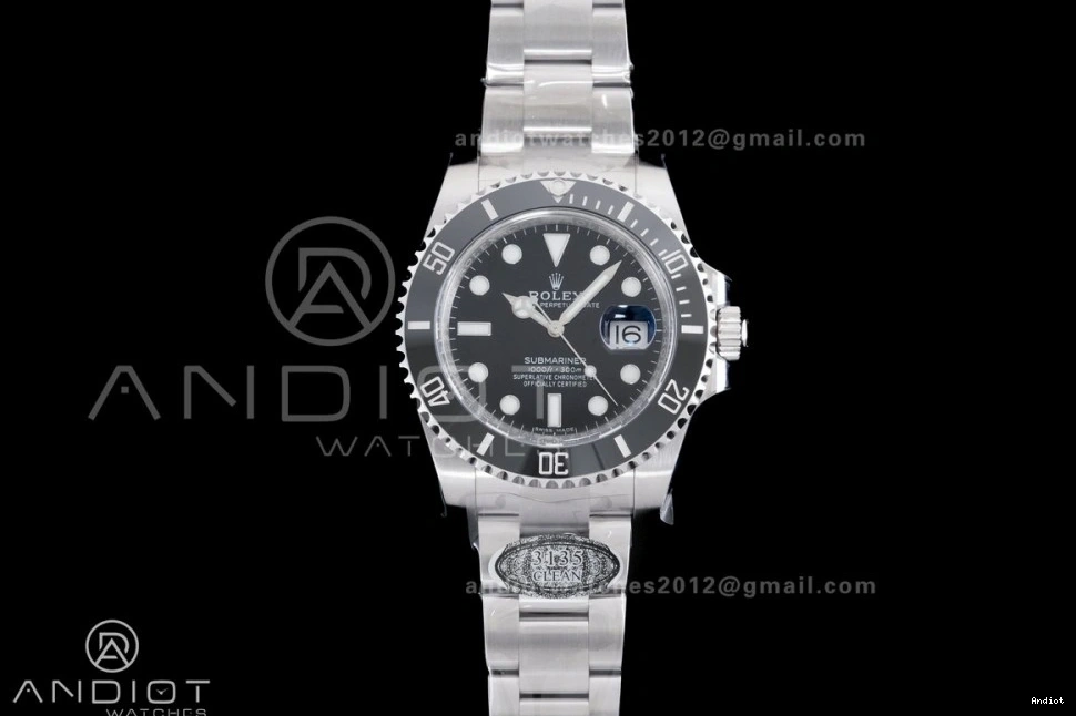 Bracelet on Clean 116610 LN SA3135 Ceramic 904L Best Submariner Black SS Edition 1:1 0428